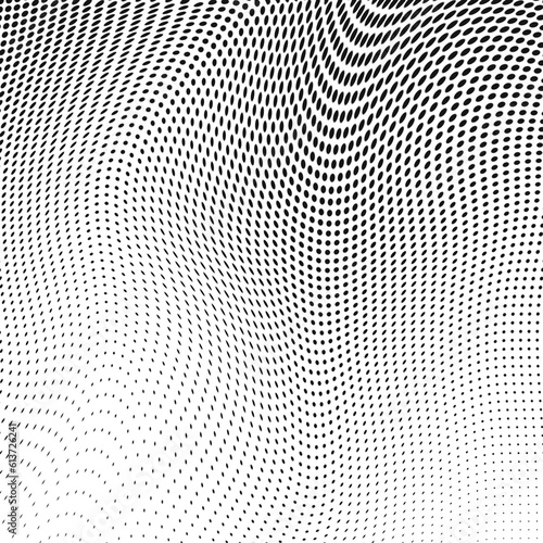 Vertical gradient halftone dots background. Pop art template, texture. Halftone effect.