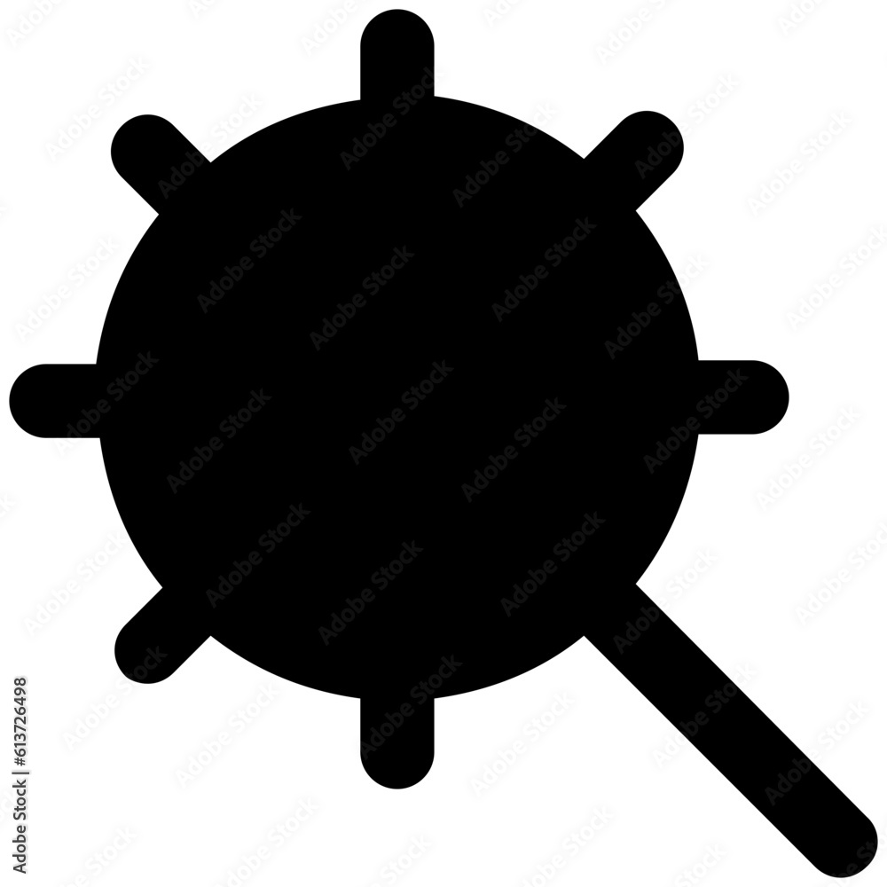 Magnifier and question mark, flat icon of unknown search Magnifier and question mark, flat icon of unknown search