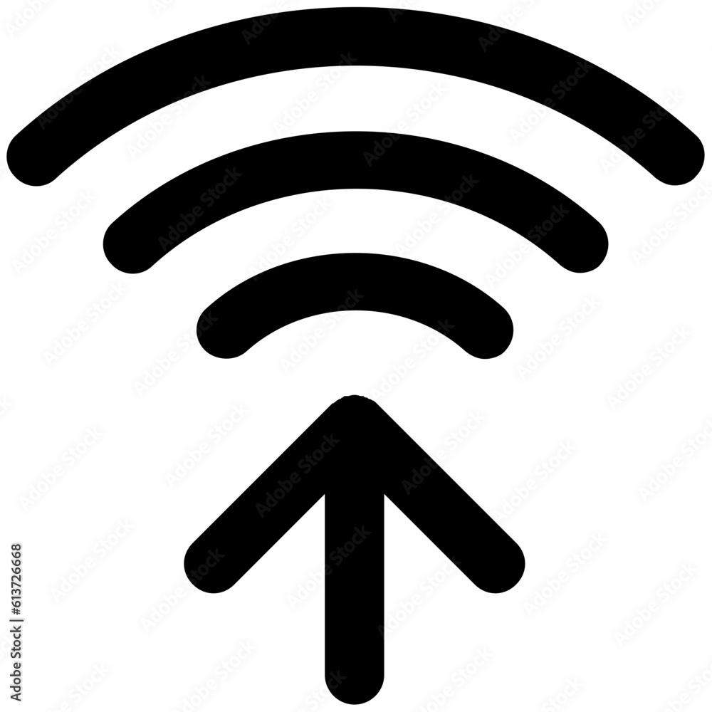 Flat icon of signals, wireless connection Flat icon of signals, wireless connection
