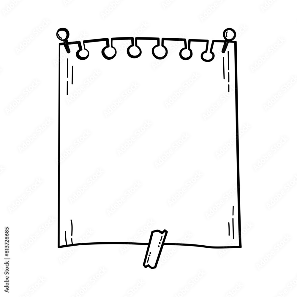 Paper Handdrawn Outline Paper Handdrawn Outline
