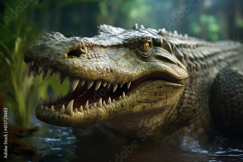 Crocodile Crocodile in the natural swamp © Gun