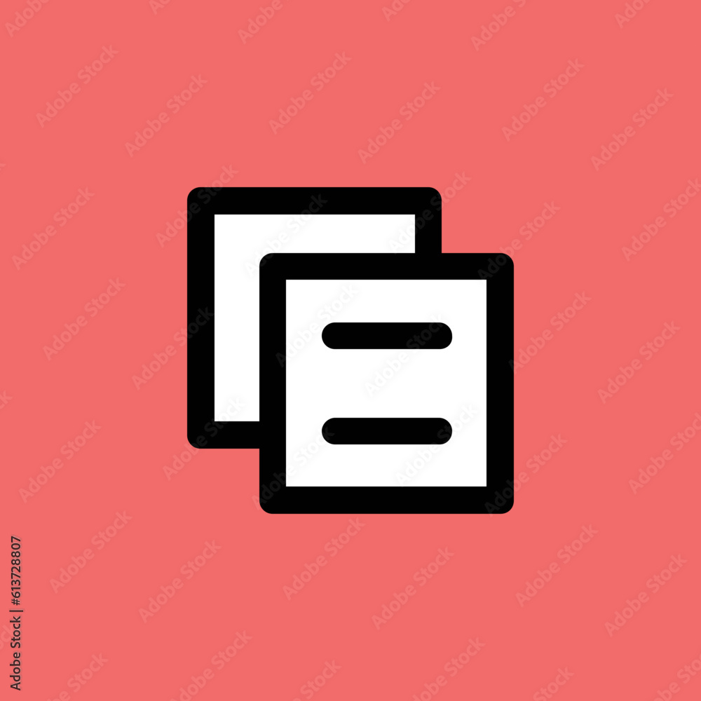 A handy flat icon of copy paste A handy flat icon of copy paste