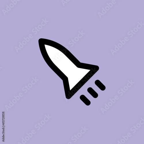 Icon of missile is showing the concept of business launch 