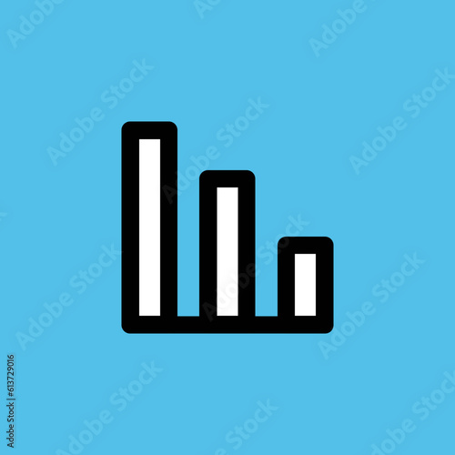 An editable flat icon of signals arrows 