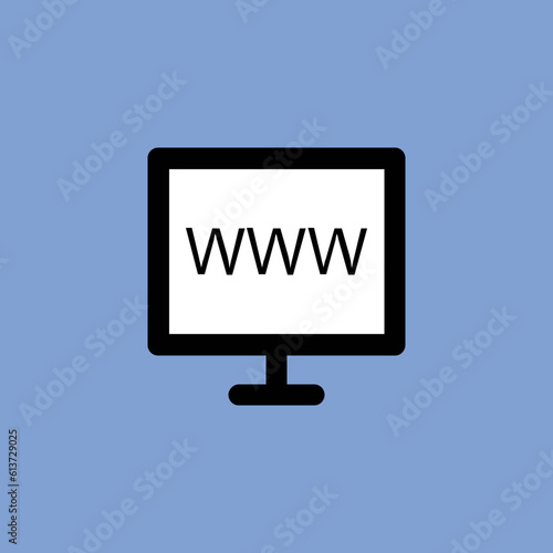 Download flat rounded icon of web page