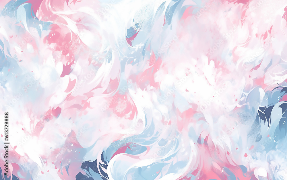 Abstract watercolor background with splashes. Soft colors. Generative AI technology.	
