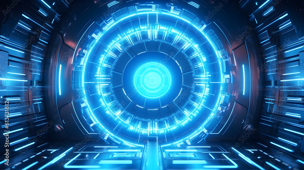 Abstract futuristic electronic circuit board and mesh line processing technology background Modern hi-tech, science, generative AI Abstract futuristic electronic circuit board and mesh line processing technology background Modern hi-tech, science, generative AI