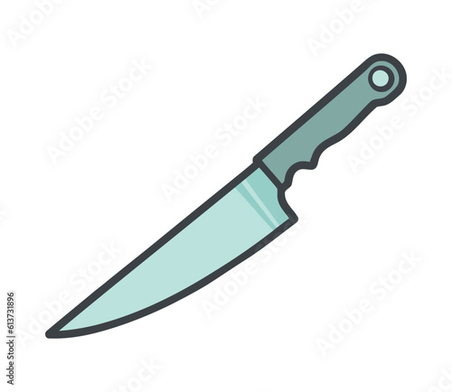 Sharp steel blade, cutting danger
