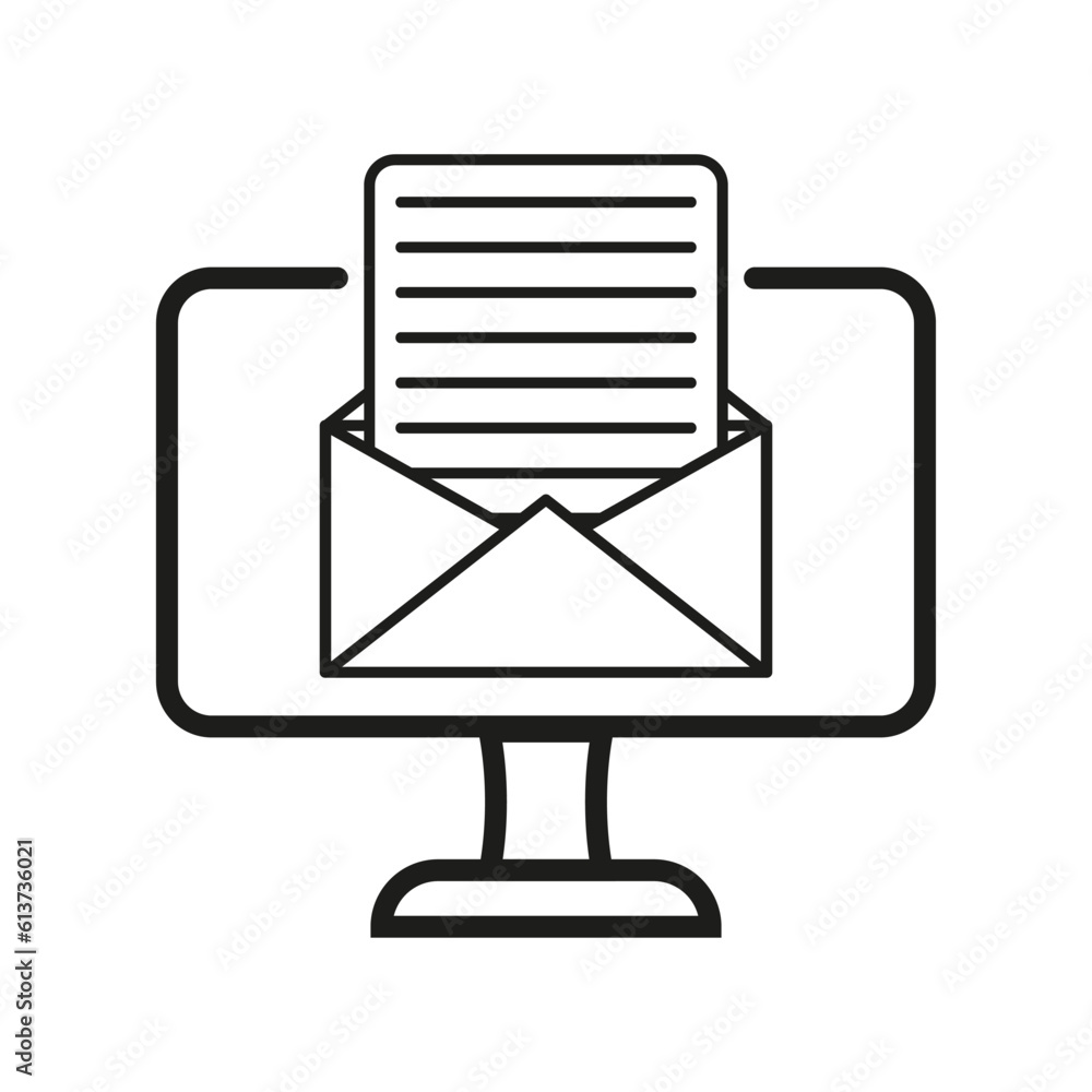 Email marketing icon. Vector illustration. stock image. Email marketing icon. Vector illustration. stock image.