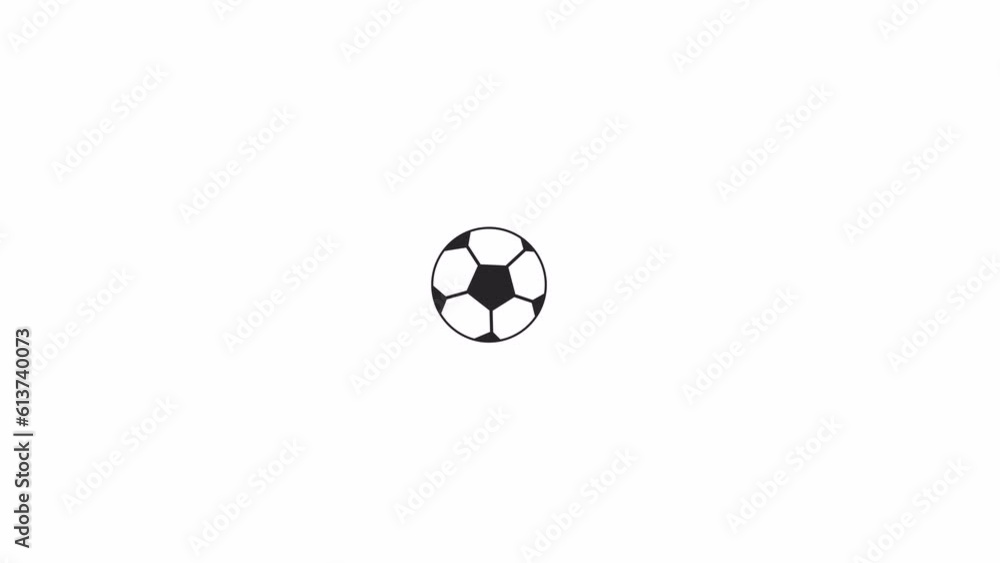 Balancing soccer ball bw animation. Flat cartoon style icon 4K video footage for web design. Juggling football isolated monochromatic flat animated object with alpha channel transparency Balancing soccer ball bw animation. Flat cartoon style icon 4K video footage for web design. Juggling football isolated monochromatic flat animated object with alpha channel transparency