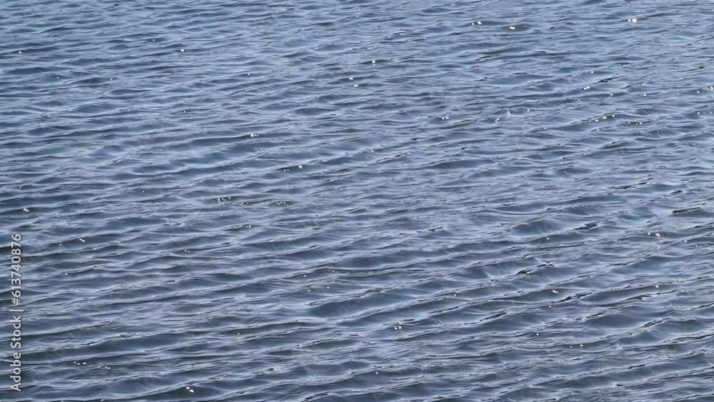 Slow motion of water waves on a lake. Concept: calm and meditation. Slow motion of water waves on a lake. Concept: calm and meditation.