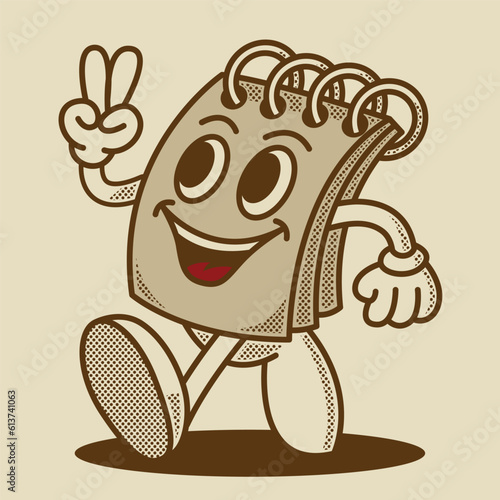 Notebook mascot character