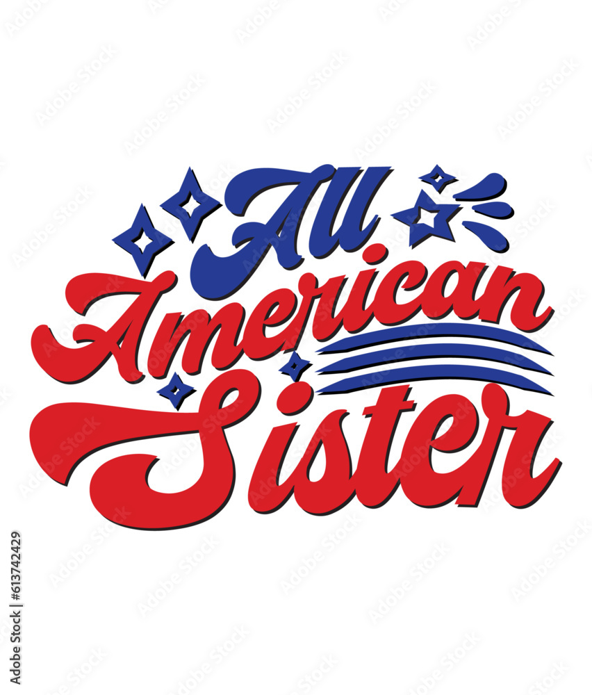 Naklejka premium 4th July Vector, Elements and Craft Design.