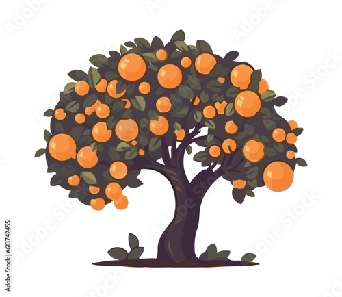 orange tree and leaves
