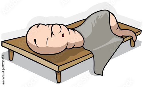 Pink Earthworm Sleeping on ...