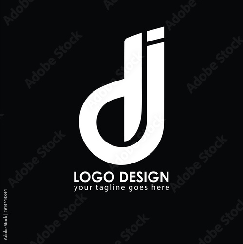 DJ DJ Logo Design, Creative Minimal Letter DJ DJ Monogram