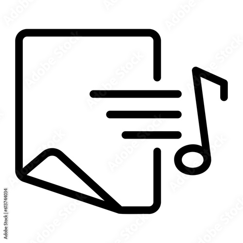 lyrics Line Icon