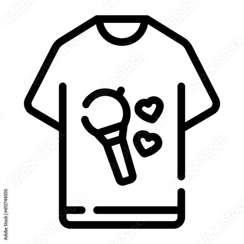 tshirt Line Icon