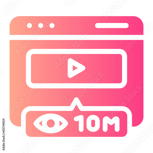 viewers Gradient icon