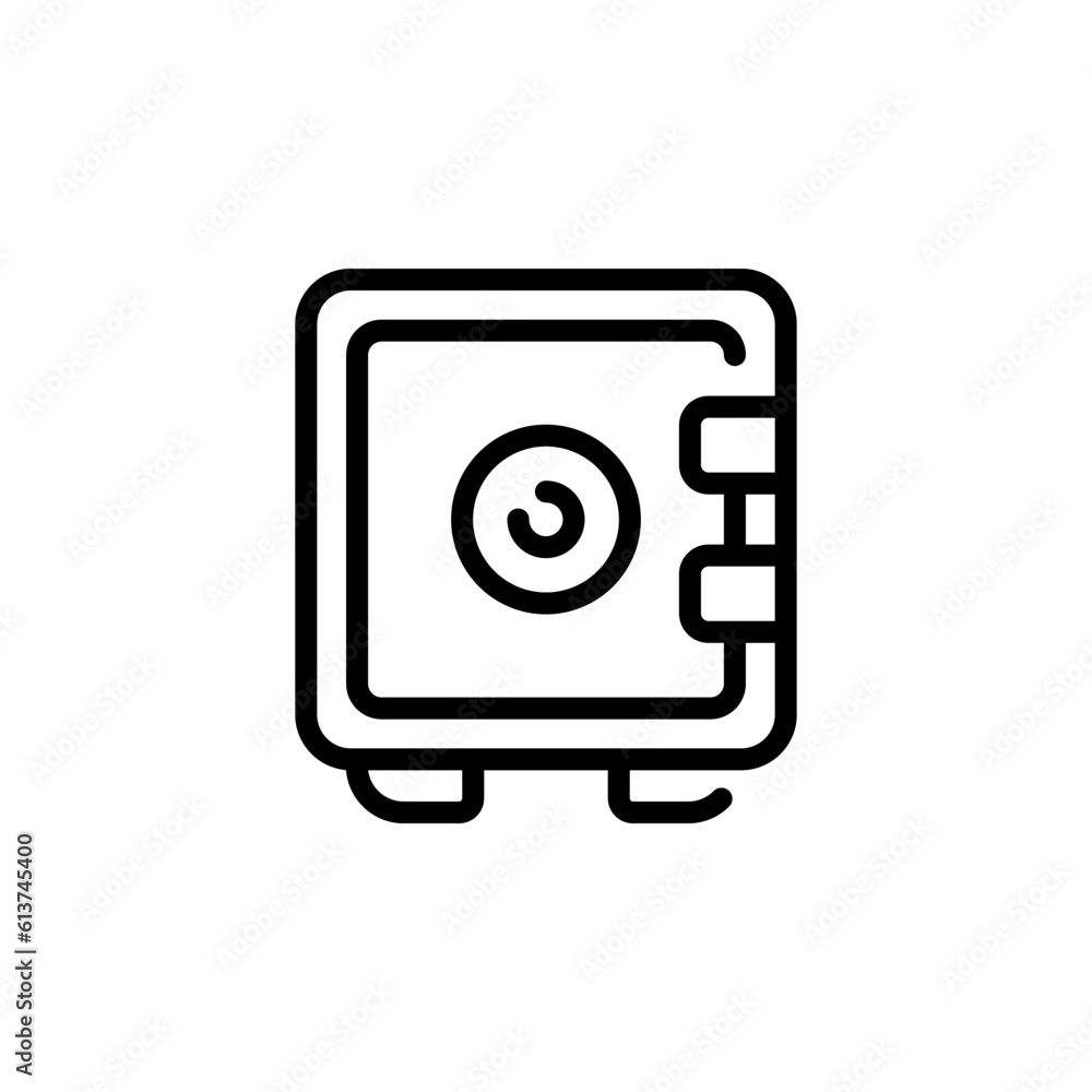 economy safe box sign symbol vector economy safe box sign symbol vector