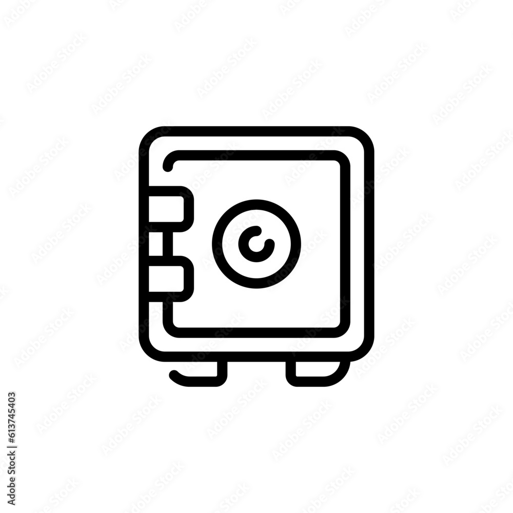 economy safe box sign symbol vector economy safe box sign symbol vector