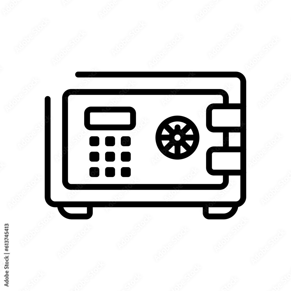 economy safe box sign symbol vector economy safe box sign symbol vector