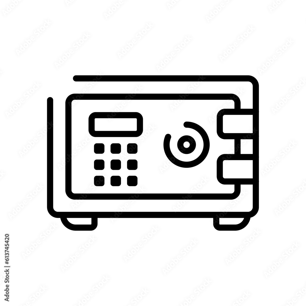 economy safe box sign symbol vector economy safe box sign symbol vector