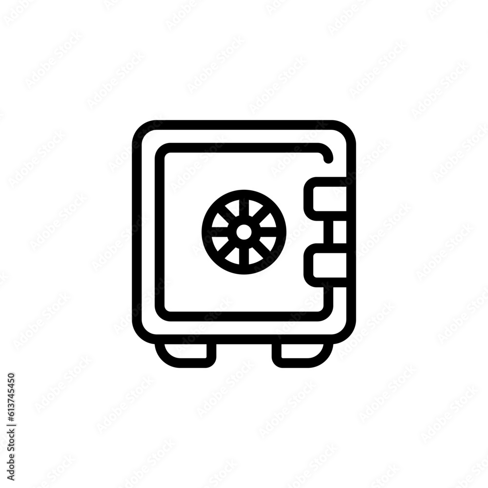 economy safe box sign symbol vector economy safe box sign symbol vector