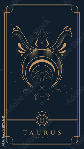 Taurus Symbol Zodiac Illustration