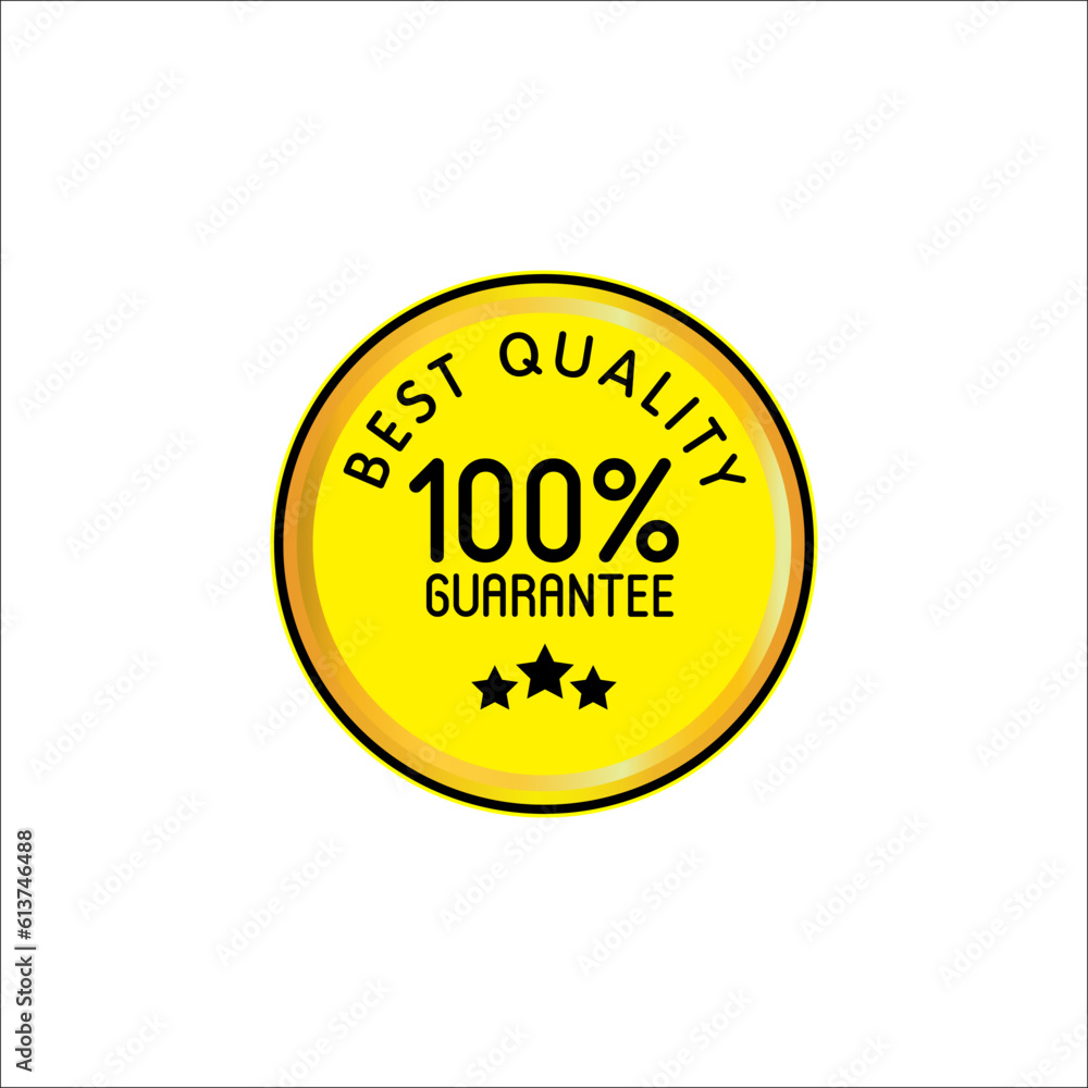 Best Quality Guarantee Red Seal Isolated Vector Best Quality Guarantee Red Seal Isolated Vector
