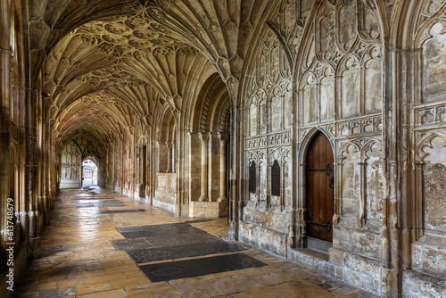 Gloucester Cathedral Cloisters  Gloucester  England 