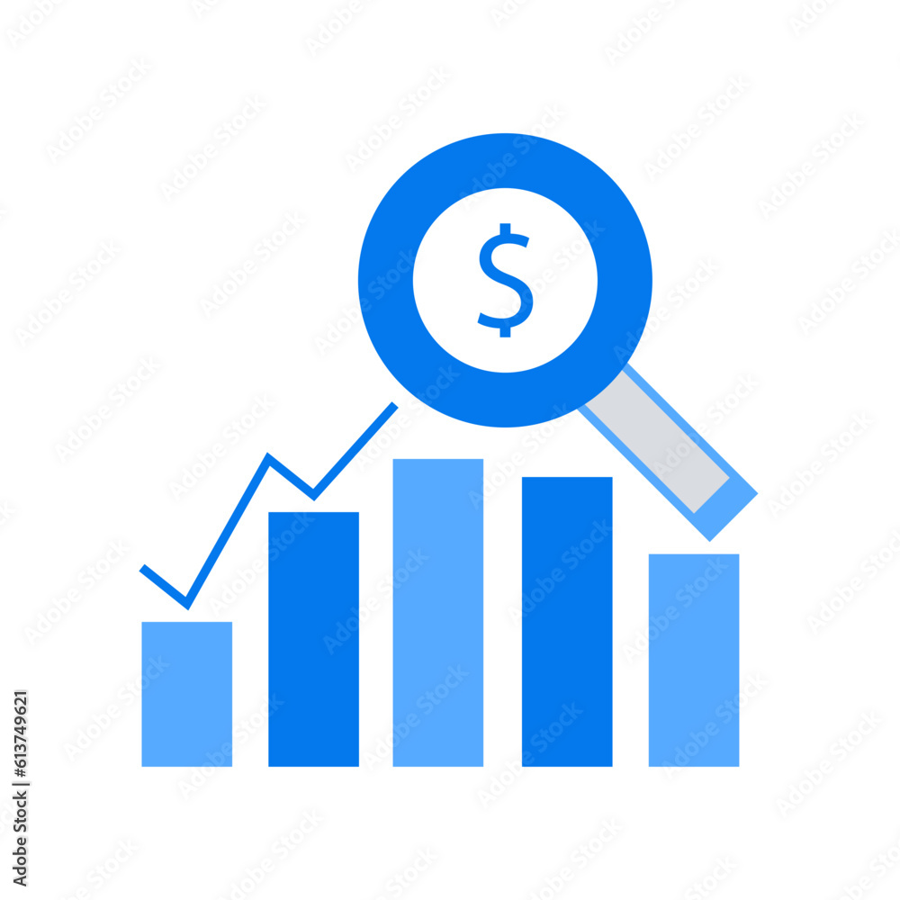 Vector business elements background in flat style Vector business elements background in flat style