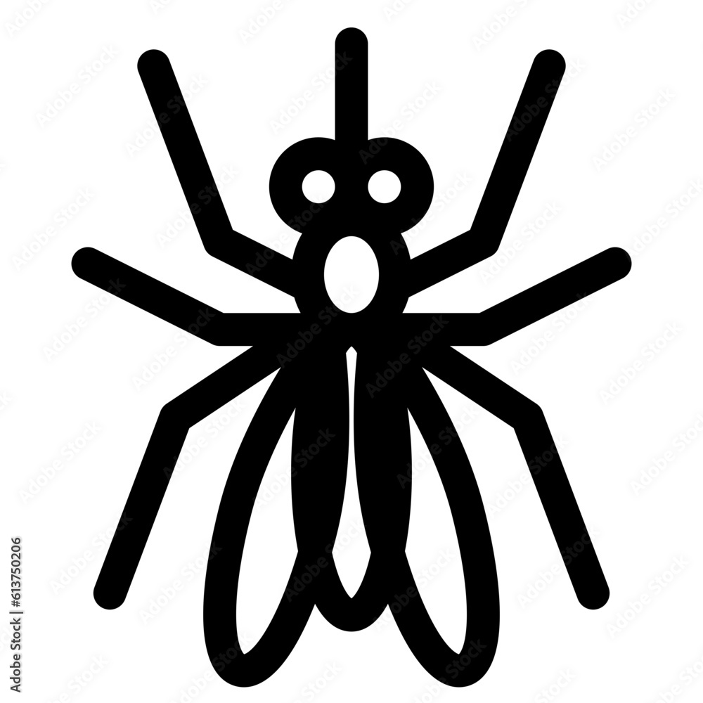 Obraz premium 害虫、蚊を表すラインスタイルのアイコン