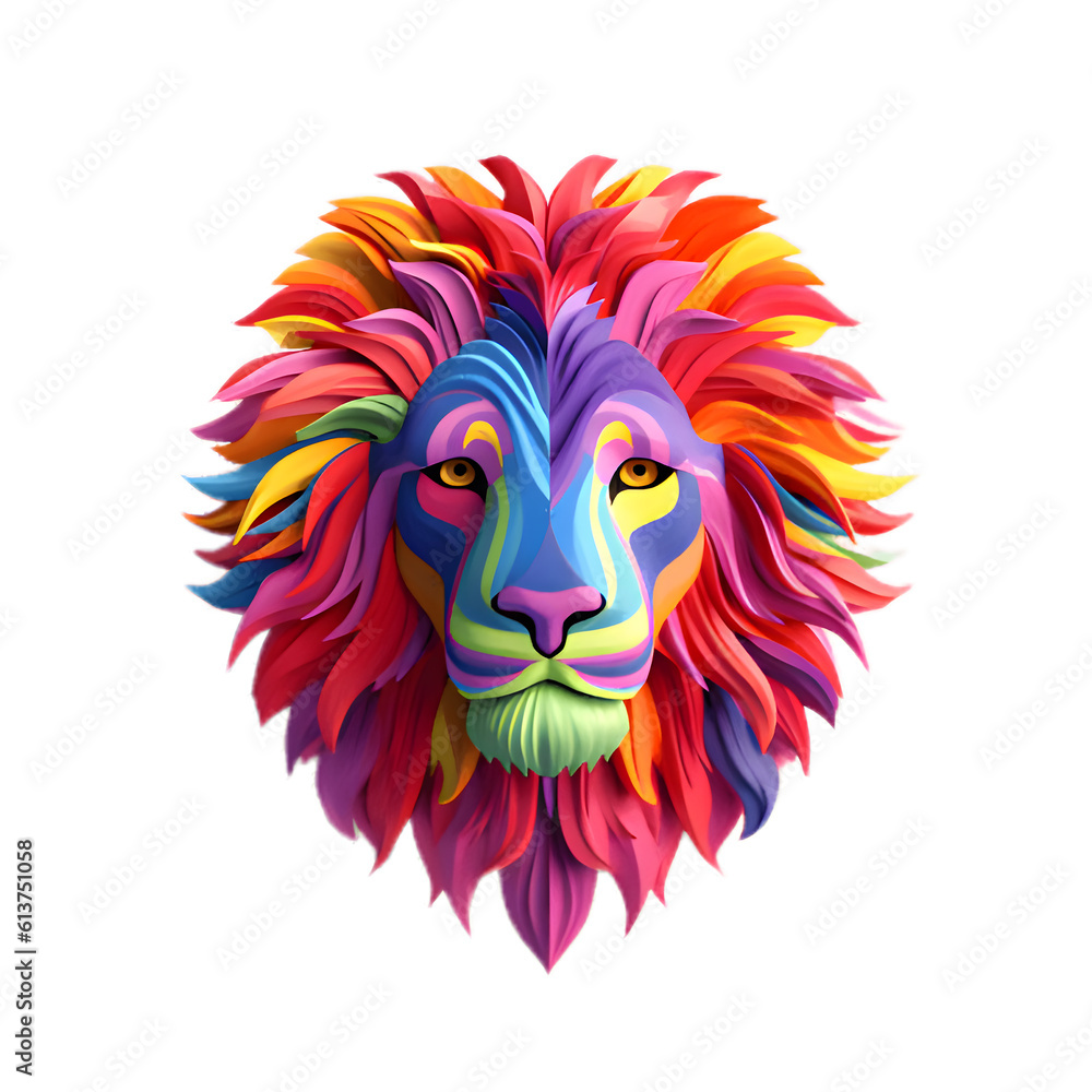lion head isolated on white lion head isolated on white