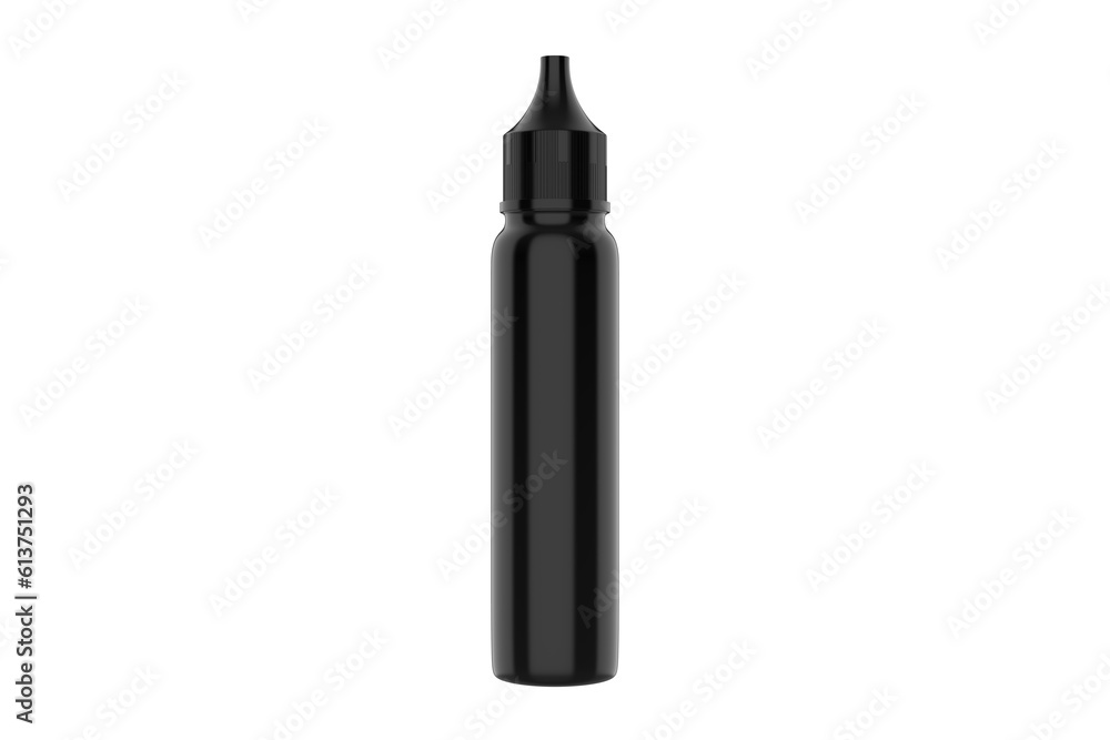 Vape Dropper Thin Bottle Mockup Isolated On White Background. 3d illustration Vape Dropper Thin Bottle Mockup Isolated On White Background. 3d illustration