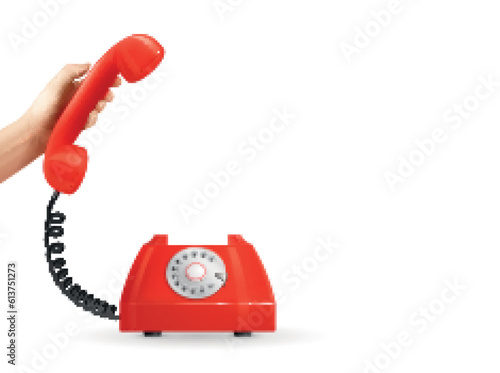 Rotary Phone Hand Composition