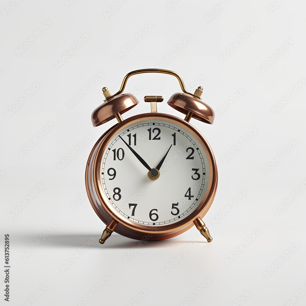 Alarm Clock on White Backgroud Alarm Clock on White Backgroud