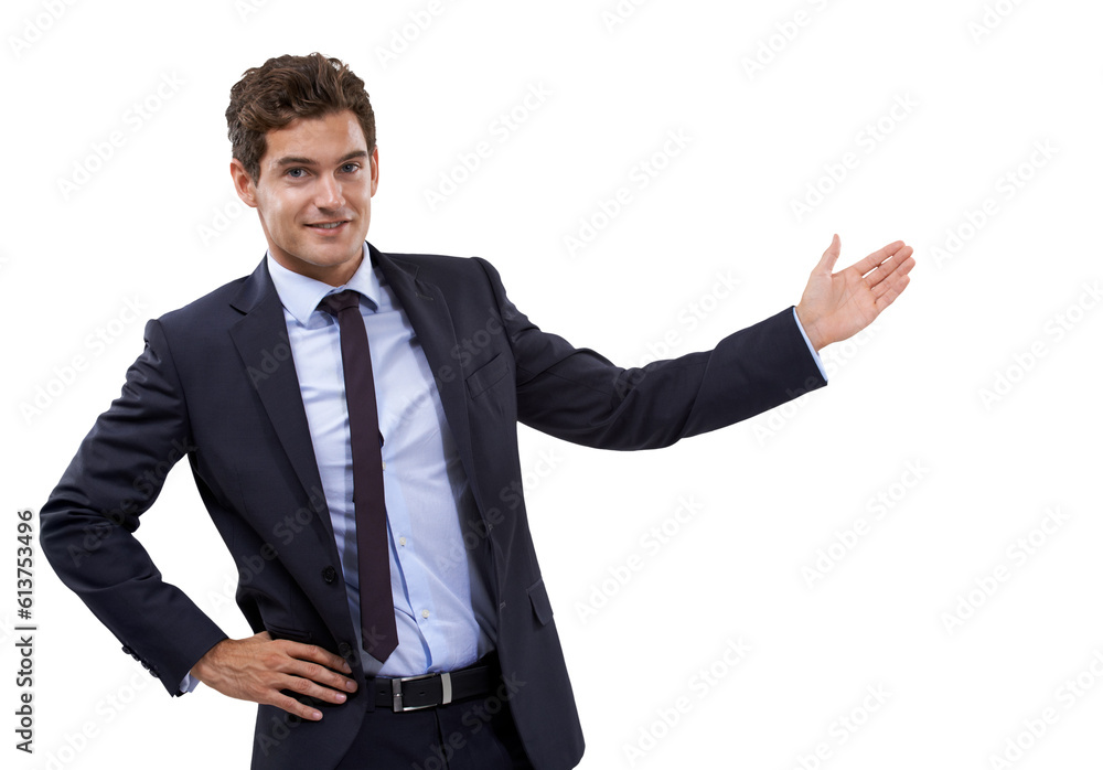 Portrait of man showing business presentation isolated on transparent png background, deal and promo at tradeshow. Smile, ideas and man pointing, startup proposal with information review or feedback. Portrait of man showing business presentation isolated on transparent png background, deal and promo at tradeshow. Smile, ideas and man pointing, startup proposal with information review or feedback.
