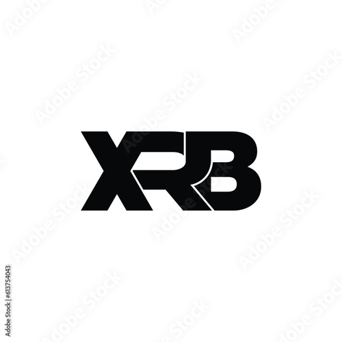 XRB letter monogram logo design vector photo