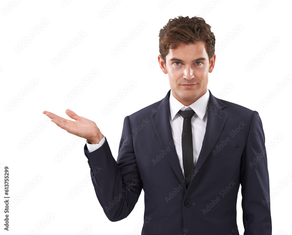 Portrait of businessman, presentation with hand and isolated on transparent png background, deal and promo at tradeshow. Launch, ideas and man pointing at proposal with information, review or product Portrait of businessman, presentation with hand and isolated on transparent png background, deal and promo at tradeshow. Launch, ideas and man pointing at proposal with information, review or product