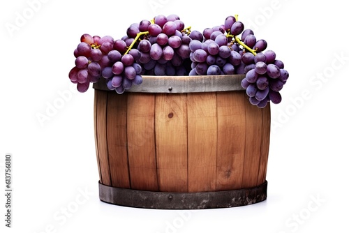 Fresh Grape From An Orchard On White Background