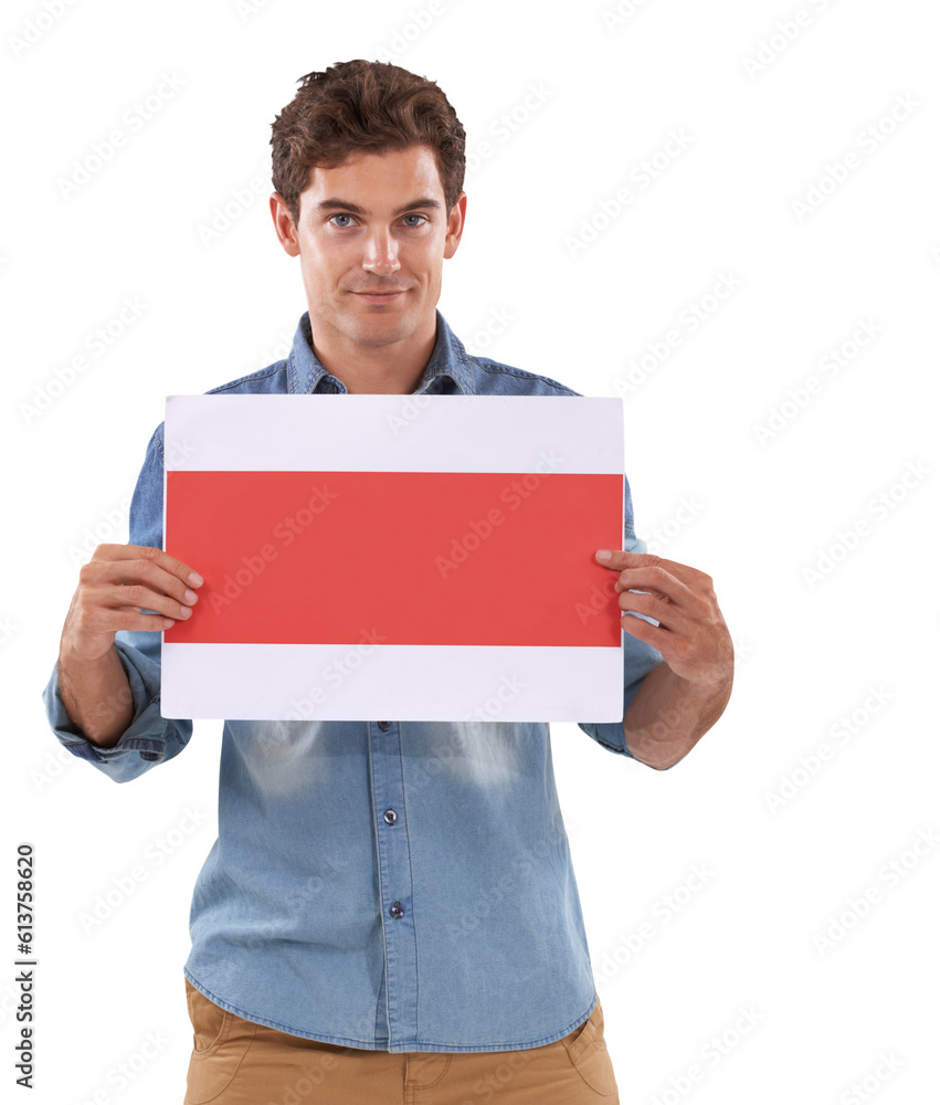 Portrait, poster and mockup with a man isolated on a transparent background holding a sign. Logo, paper or placard with a handsome young male brand ambassador showing information for marketing on PNG Portrait, poster and mockup with a man isolated on a transparent background holding a sign. Logo, paper or placard with a handsome young male brand ambassador showing information for marketing on PNG