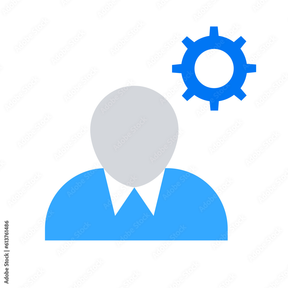 Flat color business and finance elements icon Flat color business and finance elements icon