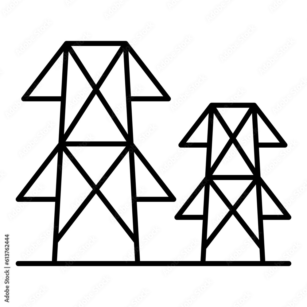 Electric pole icon Electric pole icon