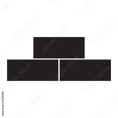 brick icon vector