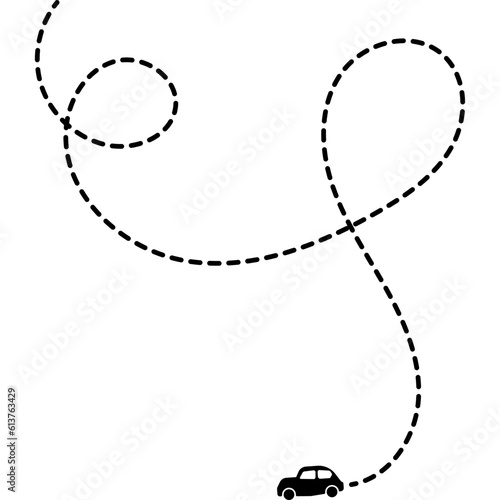 Dashed Line Car-10