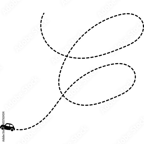 Dashed Line Car-08