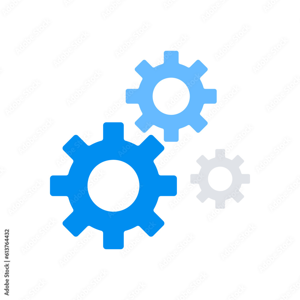 Flat color business and finance elements icon Flat color business and finance elements icon
