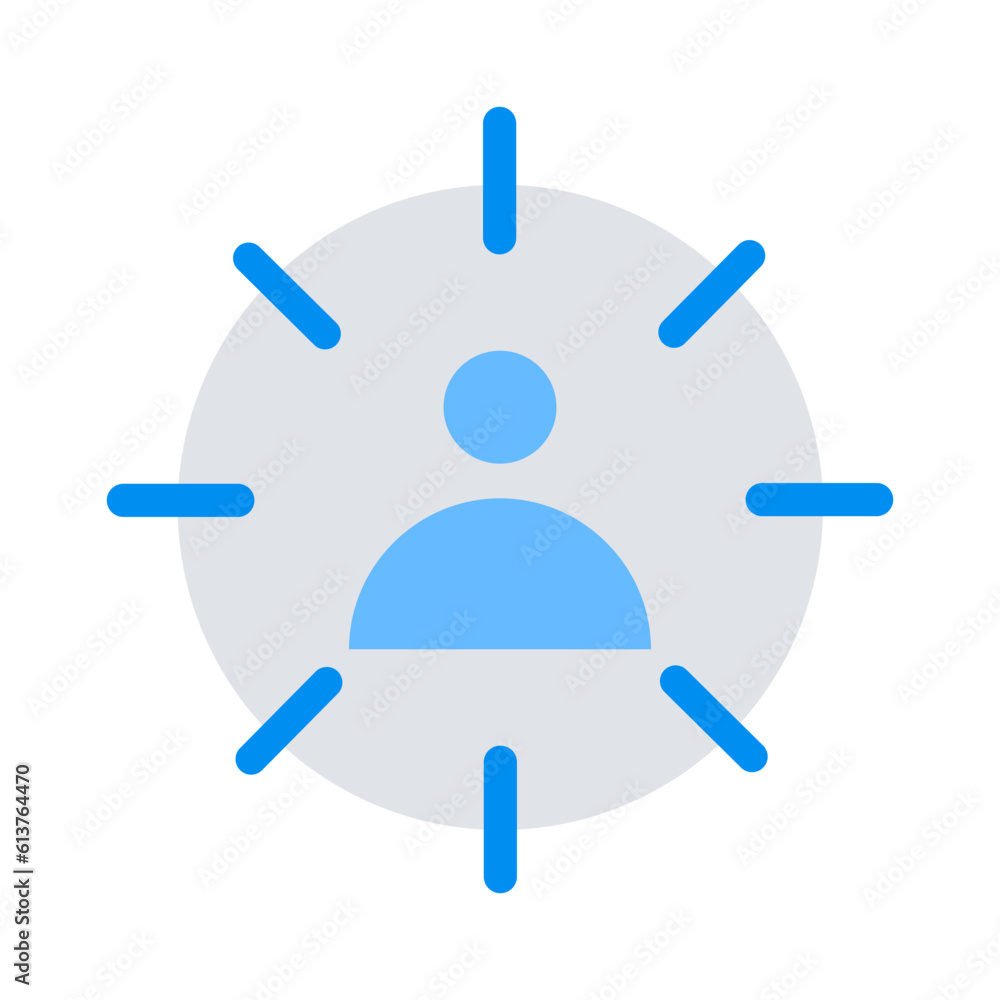 Flat color business and finance elements icon Flat color business and finance elements icon
