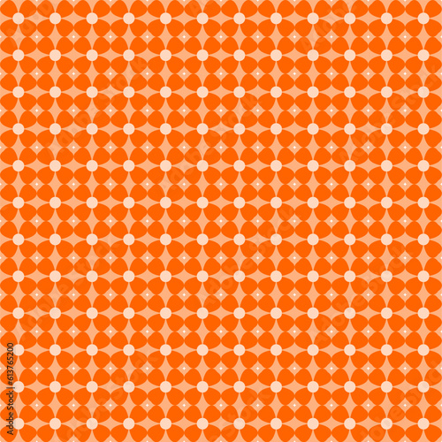 Seamless Geomatric vector background Pattern in orange